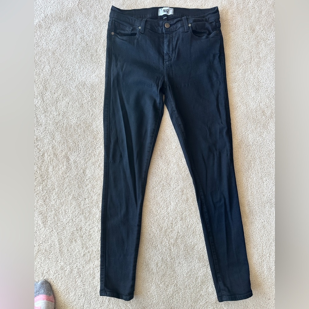 PAIGE Women's Black Skinny Jeans